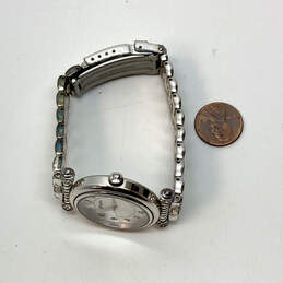Designer Brighton Highland Park Silver-Tone Stainless Steel Wristwatch