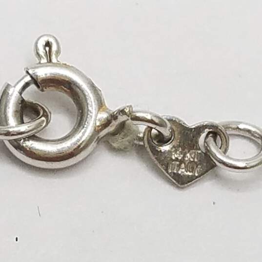 14K White Gold Diamond Pendant Necklace 2.8g image number 6