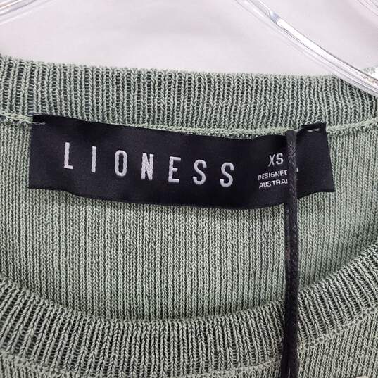 Lioness Military Minds Knit Bodycon Mini Sleeveless Dress WM Size XS NWT image number 3
