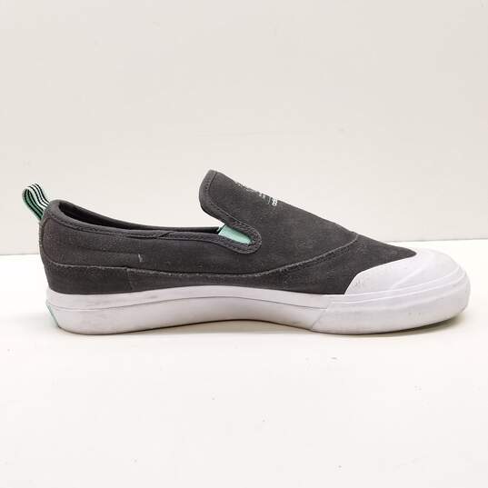 Adidas Matchcourt Slip On Grey Suede Skate Shoes Men's Size 9 image number 1