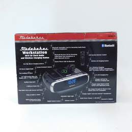 Studebaker Brand SB5050B Model CD Clock Radio and Wireless Charging Station w/ Original Box and Accessories alternative image