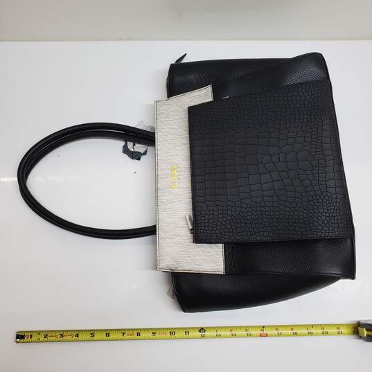 FYB London Smart Shoulder Tote bag Black & White image number 4