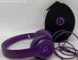 Beats By Dr. Dre Purple Built-In Microphone Ear-Cup Over The Ear Headphones image number 1