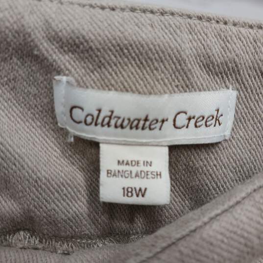 Coldwater Creek Beige Pants Women's Size 18W image number 4