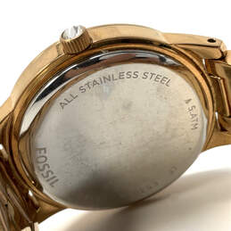 Designer Fossil Gold-Tone Rhinestone Stainless Steel Analog Wristwatch alternative image
