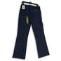 NWT Dickies Womens Navy Blue Twill Flex Slim-Fit Bootcut Leg Chino Pants 10L image number 2
