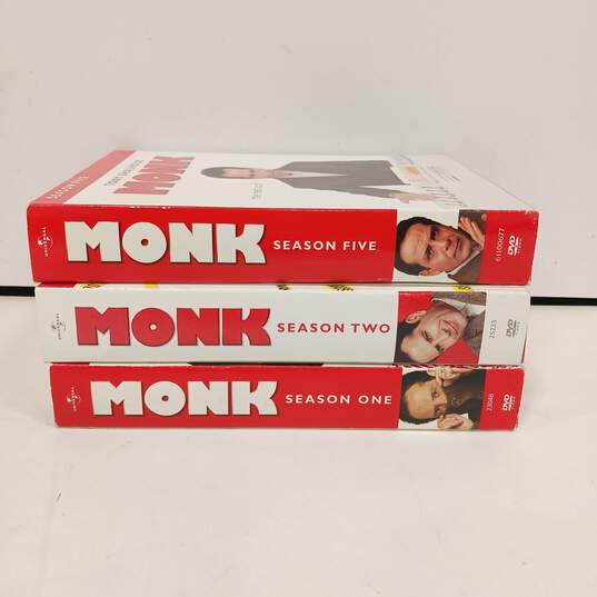 Monk Dvd's Complete Seasons Of 1, 2 & 5 image number 1