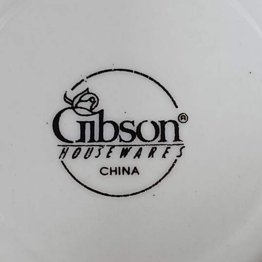 8PC Gibson Housewares Teacup & Saucer Bundle image number 4