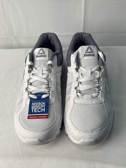 Reebok Women White and Gray MemoryTech Sneaker Size 8
