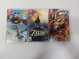 3 Assorted Nintendo Switch Video Games