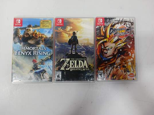 3 Assorted Nintendo Switch Video Games image number 1