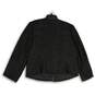 Nine West Womens Black Tweed Sequin Long Sleeve Open Front Blazer Size 16W image number 2