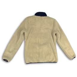 Columbia Womens Cream Fleece Mock Neck Long Sleeve Pullover Jacket Size S alternative image