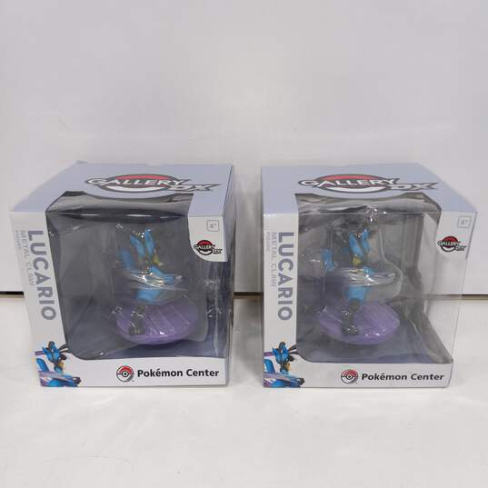 2pc Set of Gallery Figures DX Pokémon Center Lucario Metal Claw Figure NIB image number 1