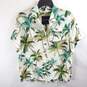Le Superbe Women Green Palm Tree Blouse Sz 0 image number 1