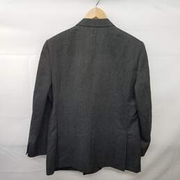 Burberrys' Vintage Dark Gray Pure Wool Men's Blazer alternative image
