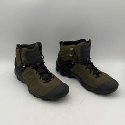 Keen Mens Venture Mid Green Black Waterproof Lace-Up Hiking Boots Size 13 alternative image