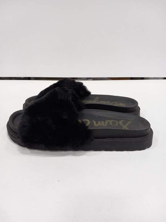 Sam Edelman Women's Black Fuzzy Sandals Size 11 image number 3