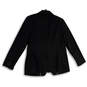 Womens Black Long Sleeve Notch Lapel Welt Pocket One Button Blazer Size 14 image number 2