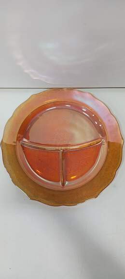 Vintage Carnival Glass Plate alternative image