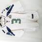 Nike Superbowl Patch NFL Seahawks Russell Wilson #3 Men White Athletic Shirt Jersey XL 48 image number 1