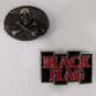 Assorted Belt Buckles Black Flag Punk Rock Skull & Crossbones Playing Cards Aces image number 2