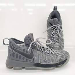 Nike Men's KD 9 Battle Grey Kevin Durant Basketball Shoes 843392-002 Size 9