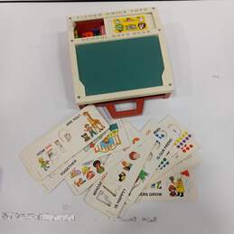 Fisher Price Toy Desk w/ Flash Cards & Letter Blocks