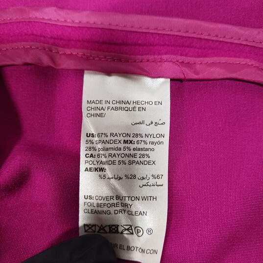 Chico's Women's Purple Blazer Jacket Size 3P image number 3