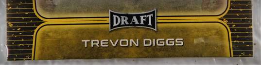 2020 Trevon Diggs Leaf Draft Rookie Gold Dallas Cowboys image number 3