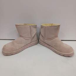 Bearpaw Betty Style Pink Leather Shearling Style Boots Size 10 alternative image