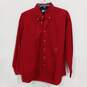 Tommy Hilfiger Men's Red Collared Dress Shirt Size M image number 1