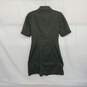 Oasis Dark Green Full Button Up Short Sleeved Dress WM Size 8 NWT image number 2