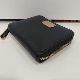 Womens Black Pebble Leather Inner Pockets Card Holder Zip Around Wallet alternative image