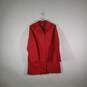 Womens Collared Long Sleeve Slash Pockets Button Front Jacket Size Large image number 1
