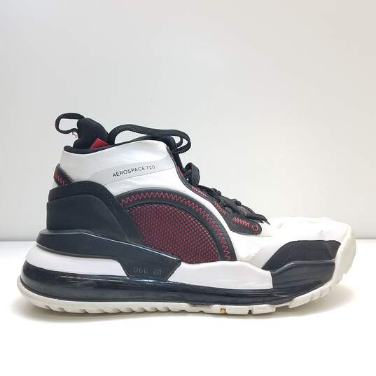 Air Jordan Aerospace 720 White Gym Red Black Men's Athletic Shoes Size 9.5 image number 1