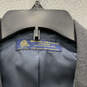 Mens Gray Blue Notch Lapel Two Button Blazer & Pants 2 Piece Suit Sz 43/40 image number 8