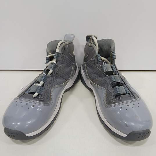 Boys Air Zoom 36516-011 Gray Lace Up Low Top Basketball Shoes Size 4.5Y image number 1