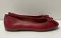 Coach Leather Beni Ballet Flats Red 9 image number 3