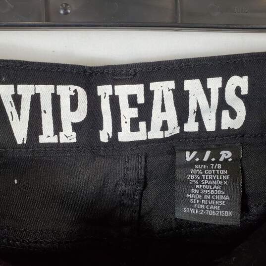 VIP Jeans Women Black Skinny Jeans Sz 7/8 Nwt image number 2