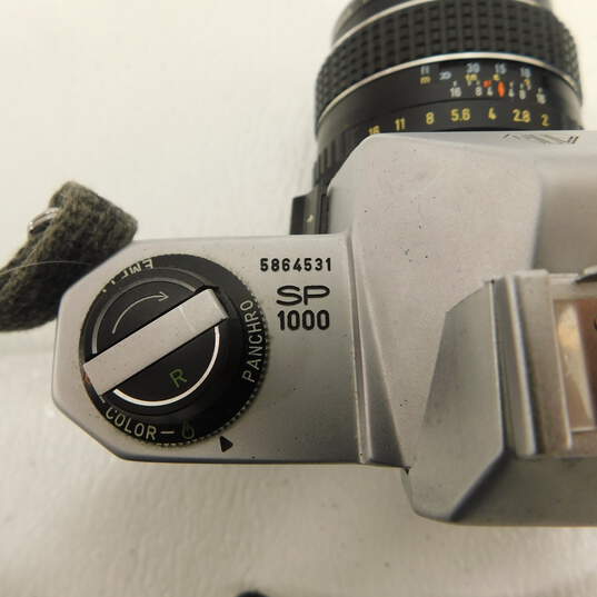 Asahi Pentax SP 1000 Spotmatic SLR 35mm Film Camera W/ 55mm Lens & Case image number 6