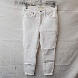 Madewell Mid Rise Skinny Crop White Jeans Size 26P