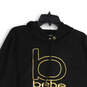 NWT Womens Black Gold Long Sleeve Pockets Pullover Hoodie Size 2X image number 3