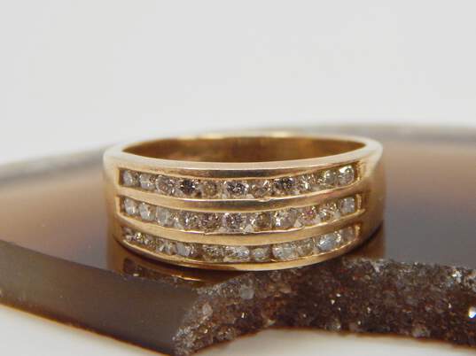 10K Yellow Gold 0.49 CTTW Diamond Ring 3.0g image number 1