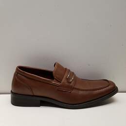 Perry Ellis Portfolio Russel Brown Leather Loafer US 9