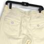 Michael Kors Womens White Flat Front Straight Leg Capri Pants Size 8P image number 4