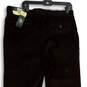 NWT Mens Brown Flat Front Pockets Straight Leg Dress Pants Size 36Wx34L image number 4