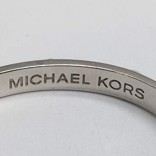 Michael Kors Gold/Silver Tone Hinge Buckle 7.5inch Bracelet 28.3g image number 6