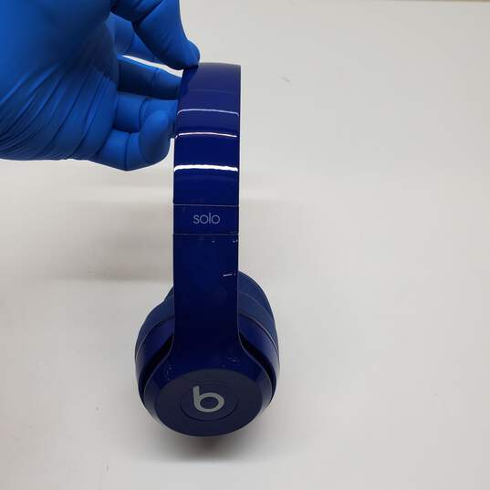 Beats By Dre Solo Blue On Ear Headphones With Case image number 2