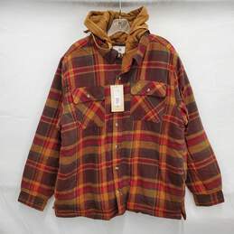 NWT Legendary White Tails Maplewood Hooded Flannel Shirt Jacket Size XL